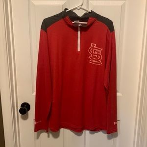 #26 St. Louis cardinals long sleeve 1/4 zip up